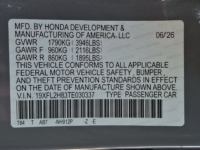 2026 Honda Civic Hatchback Sport