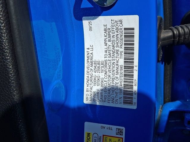2026 Honda Civic Hatchback Hybrid Sport Touring