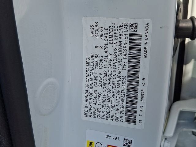 2026 Honda Civic Sedan Hybrid Sport