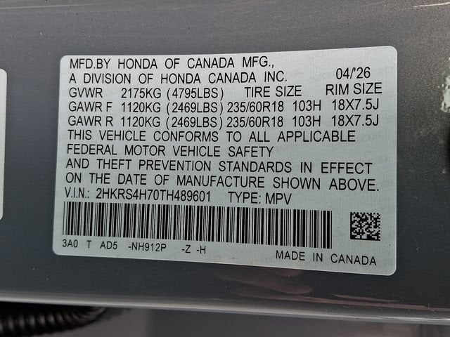 2026 Honda CR-V EX-L AWD