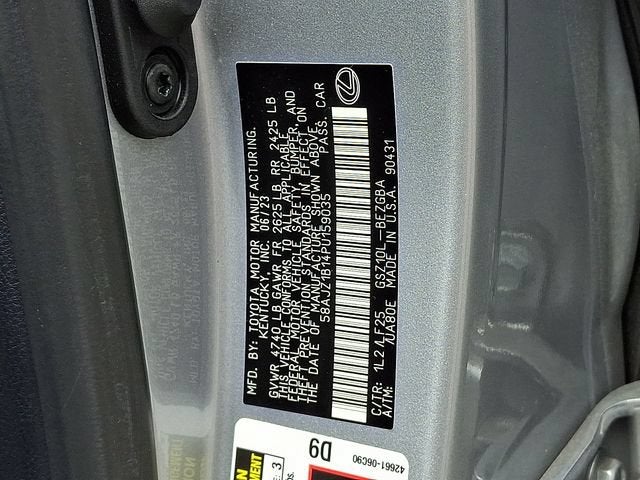 2023 Lexus ES ES 350 F SPORT Handling
