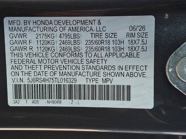 2026 Honda CR-V EX-L AWD