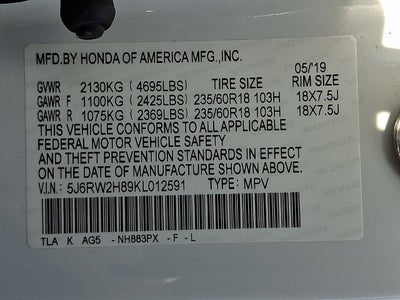 2019 Honda CR-V EX-L