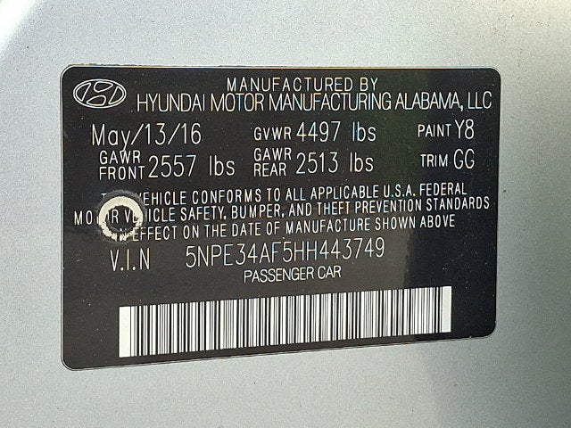2017 Hyundai Sonata Limited