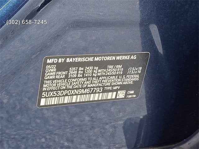 2022 BMW X3 xDrive30i