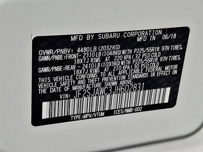 2018 Subaru Forester Touring