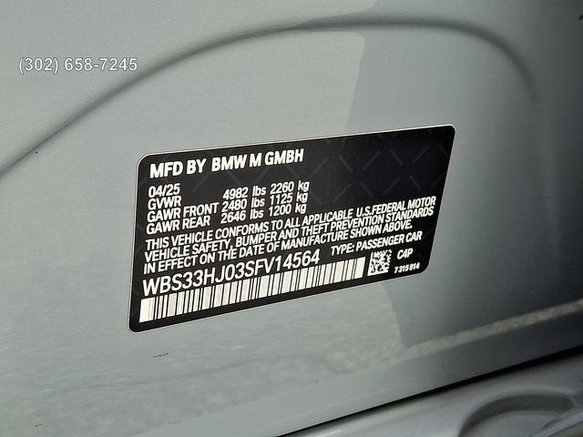 2025 BMW M3 Competition xDrive