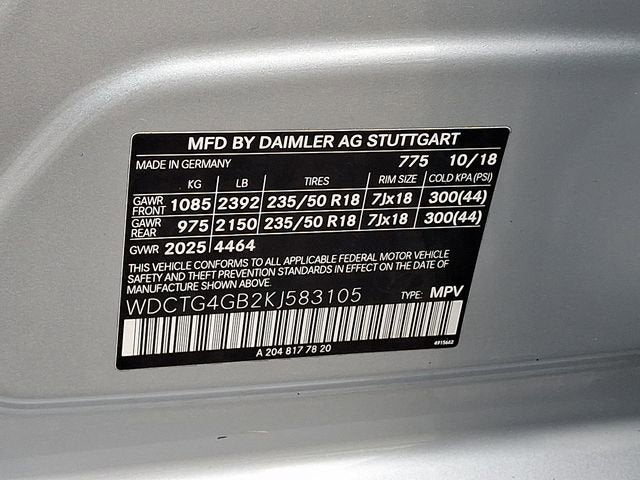 2019 Mercedes-Benz GLA GLA 250