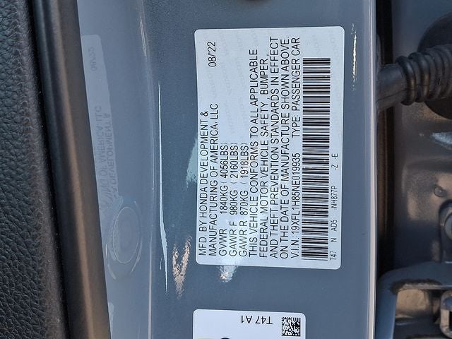 2022 Honda Civic Sport Touring