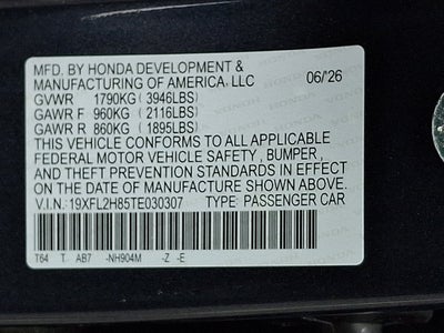 2026 Honda Civic Sport