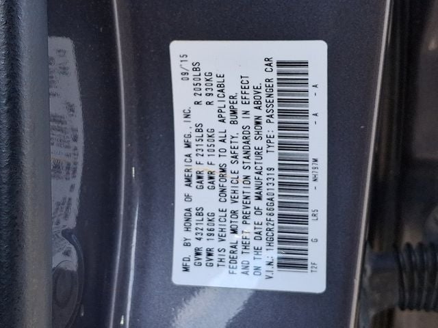 2016 Honda Accord EX-L