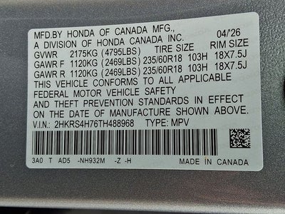 2026 Honda CR-V EX-L
