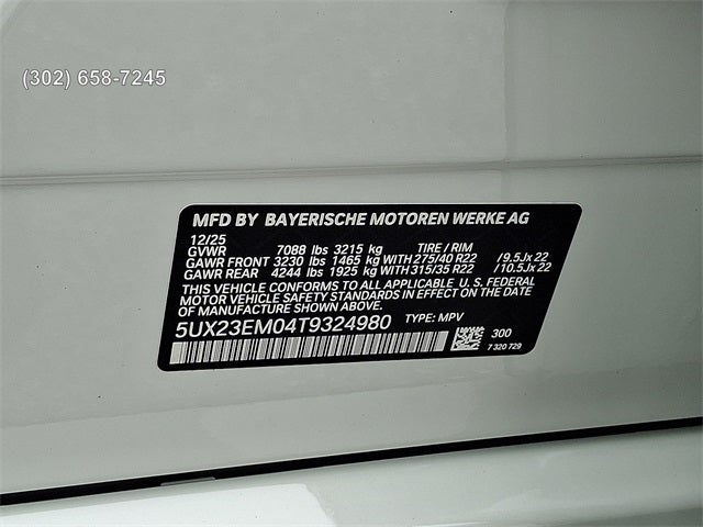 2026 BMW X7 xDrive40i