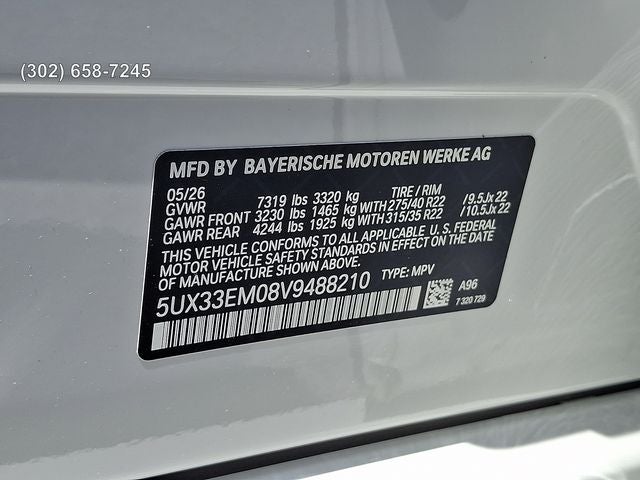 2027 BMW X7 M60i