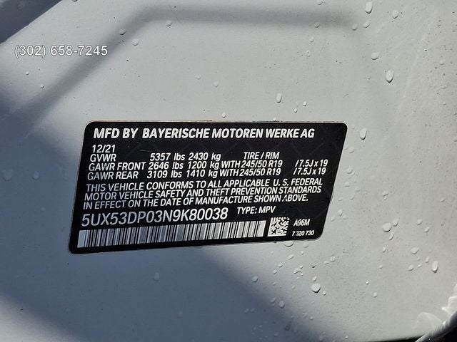 2022 BMW X3 xDrive30i