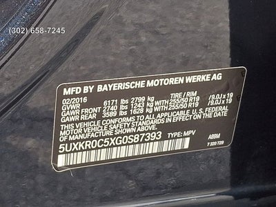 2016 BMW X5 xDrive35i Sport Activity