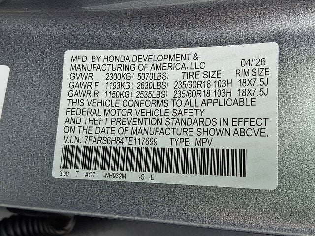 2026 Honda CR-V Hybrid Sport-L