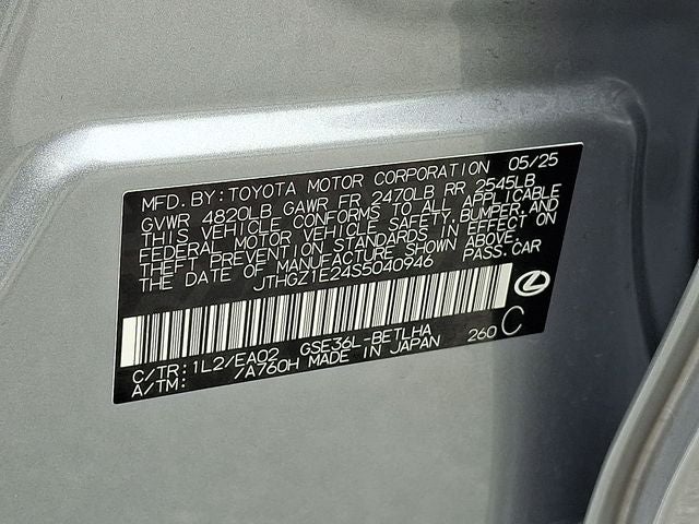 2025 Lexus IS 350 F SPORT