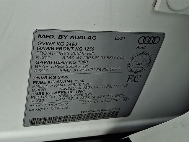 2021 Audi Q5 Sportback 45 Prestige quattro
