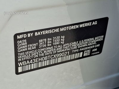 2026 BMW 7 Series 750e xDrive