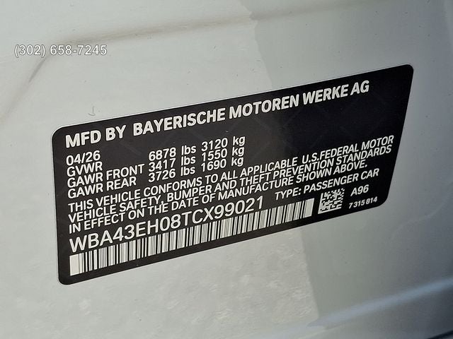 2026 BMW 7 Series 750e xDrive