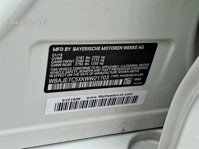 2019 BMW 5 Series 540i xDrive