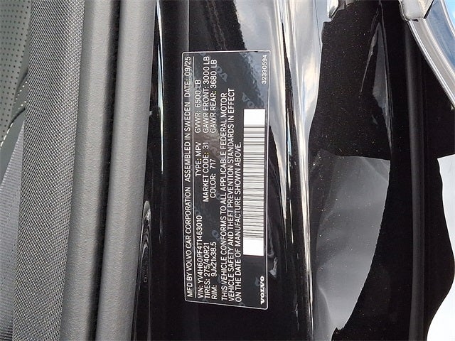 2026 Volvo XC90 Plug-In Hybrid T8 Ultra 7 Passenger